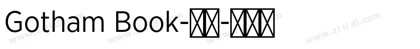 Gotham Book-常规字体转换